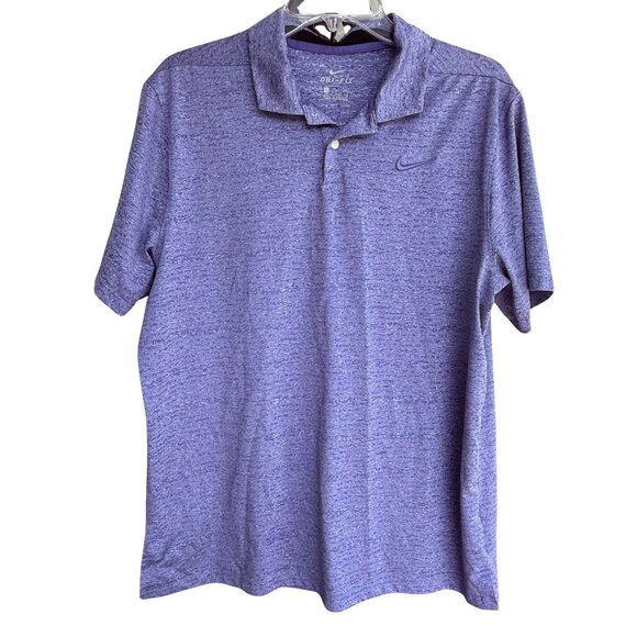 Mens Under Armour‎ Dri-Fit Purple Golf Polo - Size Large - Picture 1 of 6